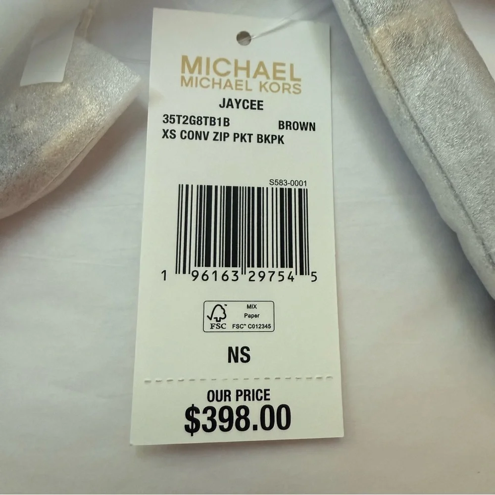 NWT Michael Kors XS Mini Jaycee Convertible Backpack - Picture 8 of 9